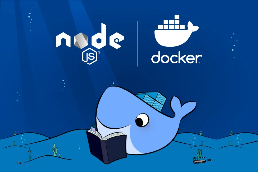 Docker official web-application image illustration