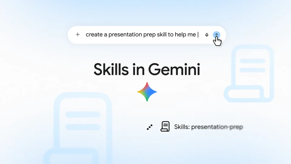 Reusable skills are coming to Gemini and Workspace